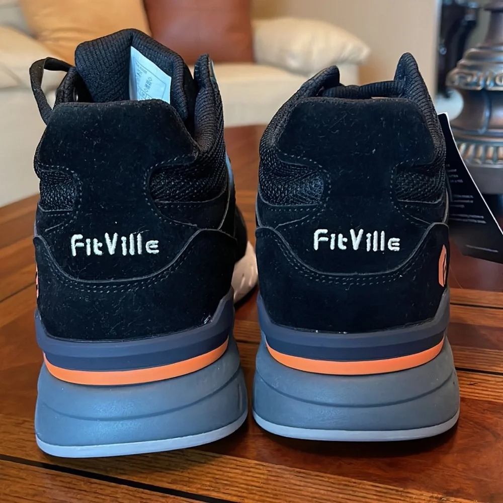 FITVILLE NWT PREMIUM 8W SUEDE WOMENS HIGH-TOP REBOUND CORE W SUPERIOR CUSHION 8W - Picture 10 of 15